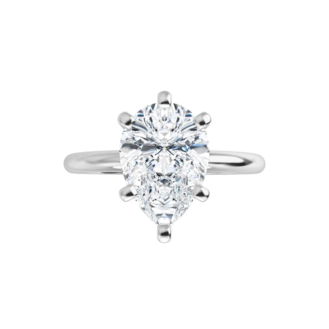 Classic Pear Solitaire ♦ 1.75 CT