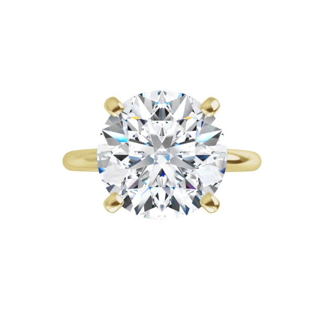 The Classic Solitaire Ring ◆ Round 3.8 CT Center Stone