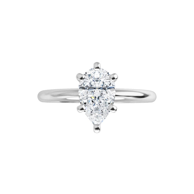 Classic Pear Solitaire ♦ 0.75 CT